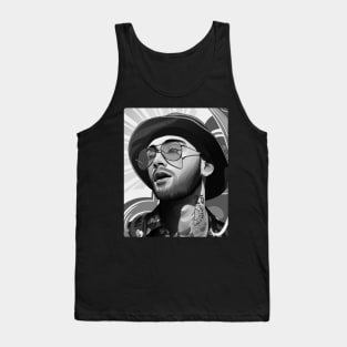 Zayn Black & White Portrait Tank Top